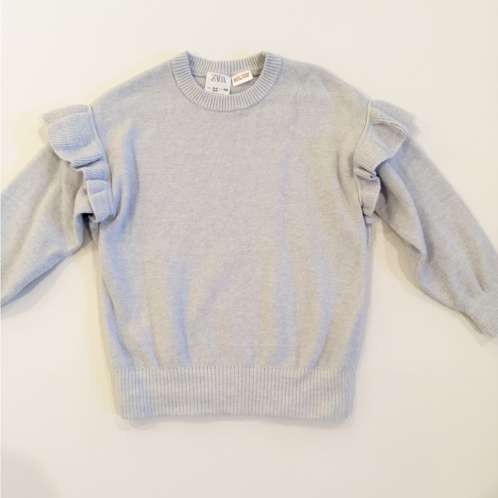 Zara 3-4T Ruffle Sweater - Picture 3 of 4